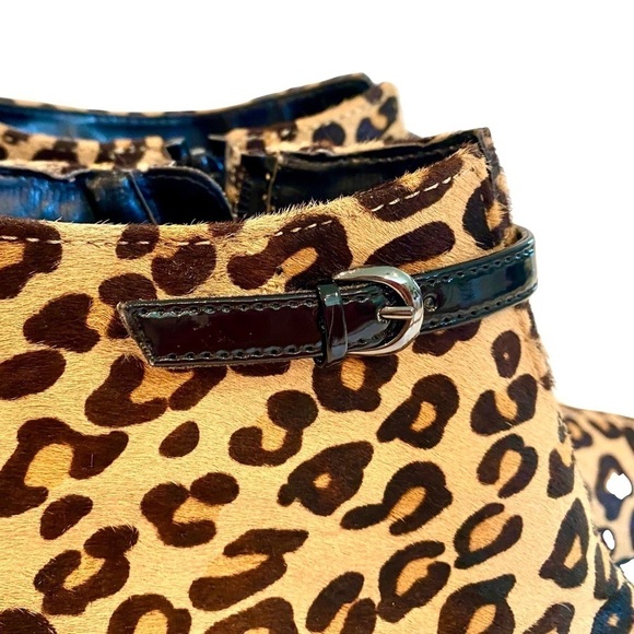 Aerosoles Patrol Car Leopard Print Ankle Boots Diamond Flex Outsole Size 7 M - Picture 8 of 13